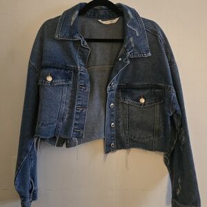 NeverNow Cropped Denim Jacket